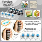 Keyboard Fidget Stress Relief Keychain for Kids & Adults (KC)