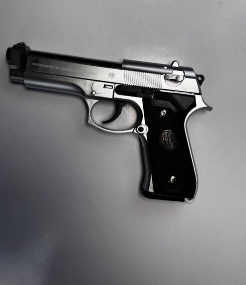 Silver M92 Beretta Airsoft Toy Gun – Durable & Fun