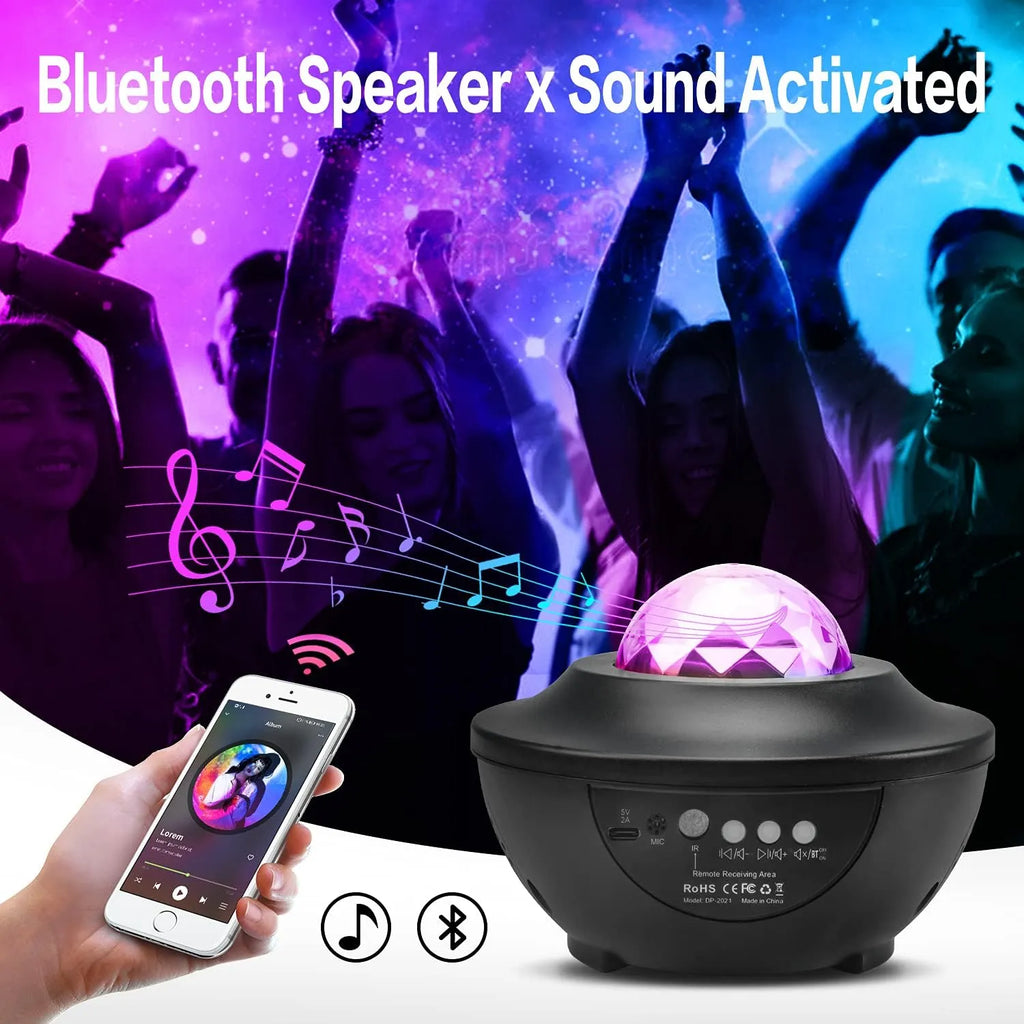 Galaxy Star Projector with dual Speakers