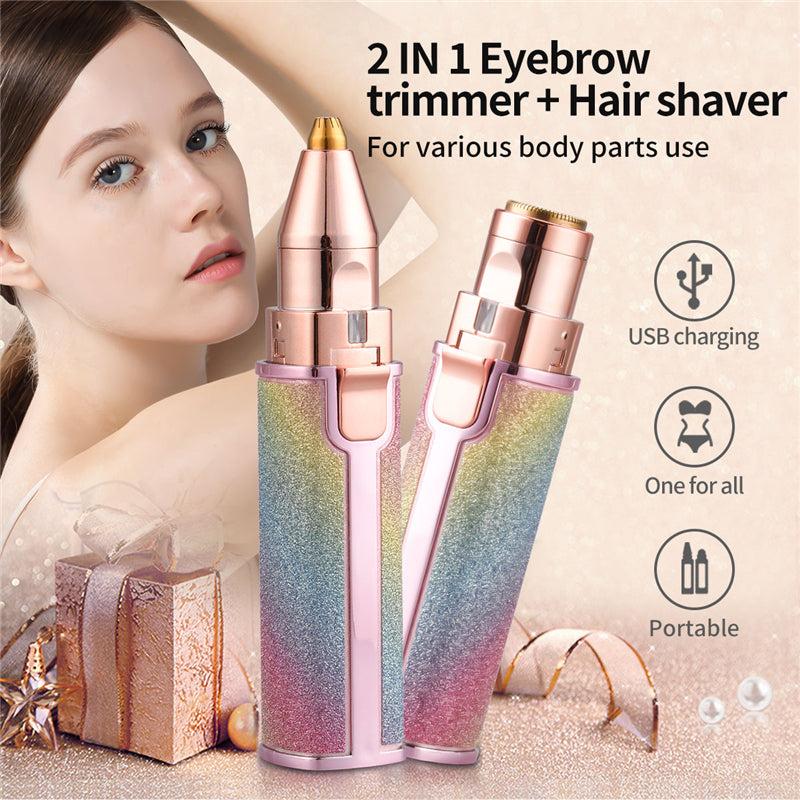 2 In 1 Painless Shaver Facial Hair Remover