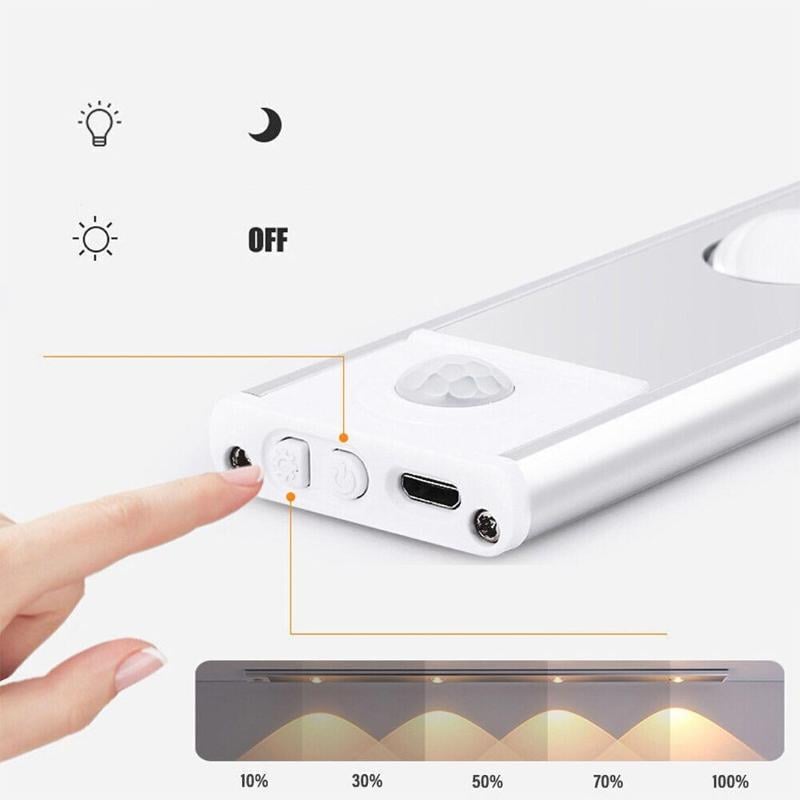 LED Motion Sensor Cabinet Light, 8 inches long