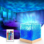 Water ripple  lamp with 16 different colors of light.
